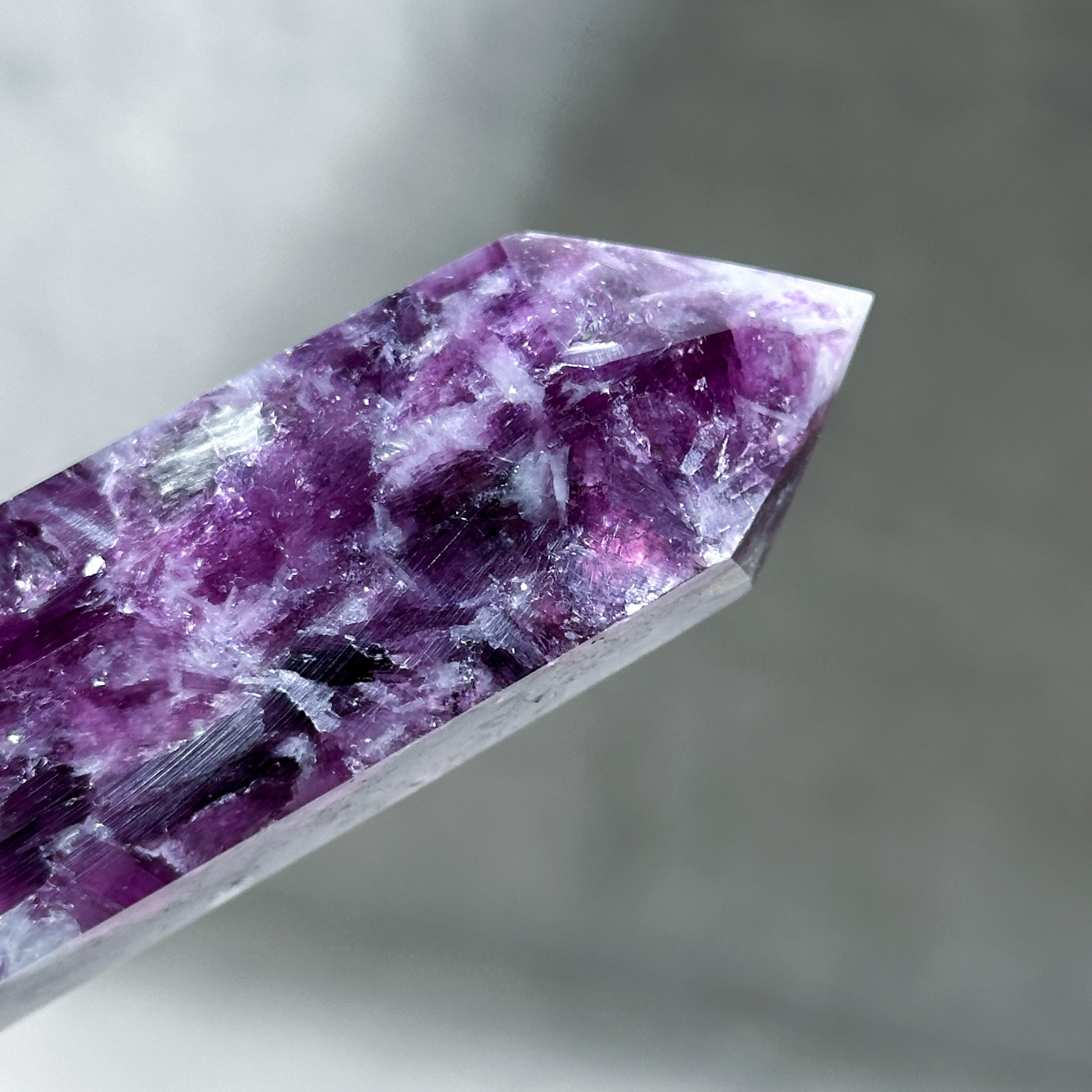 レピドライト タワー型15◇ Lepidolite ◇天然石・鉱物