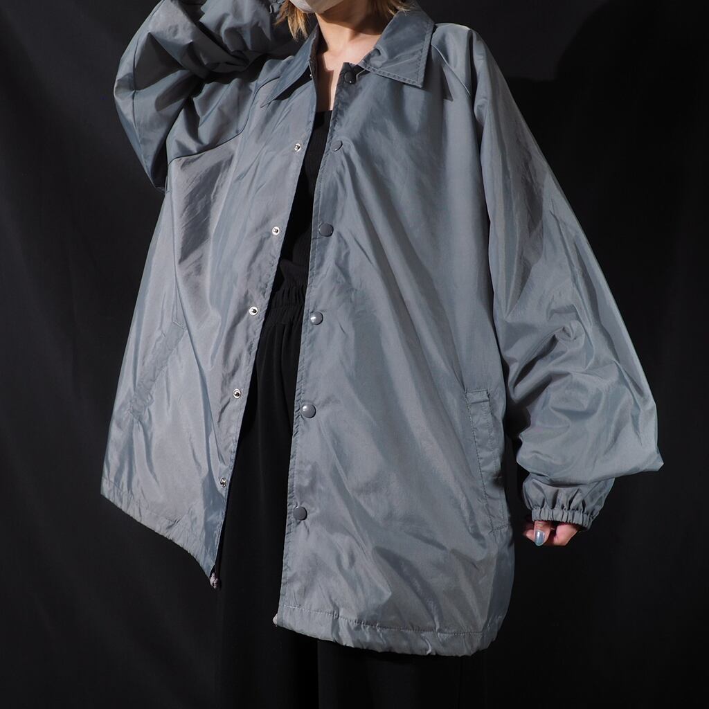 Haband mat silver color nylon coach jacket (made in Sri Lanka)