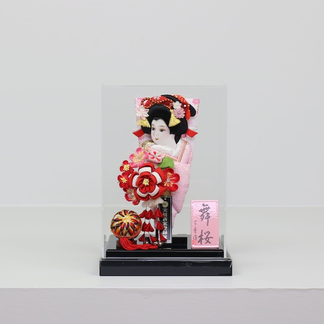 【舞桜無垢 7号】 羽子板飾り アクリルケース飾り