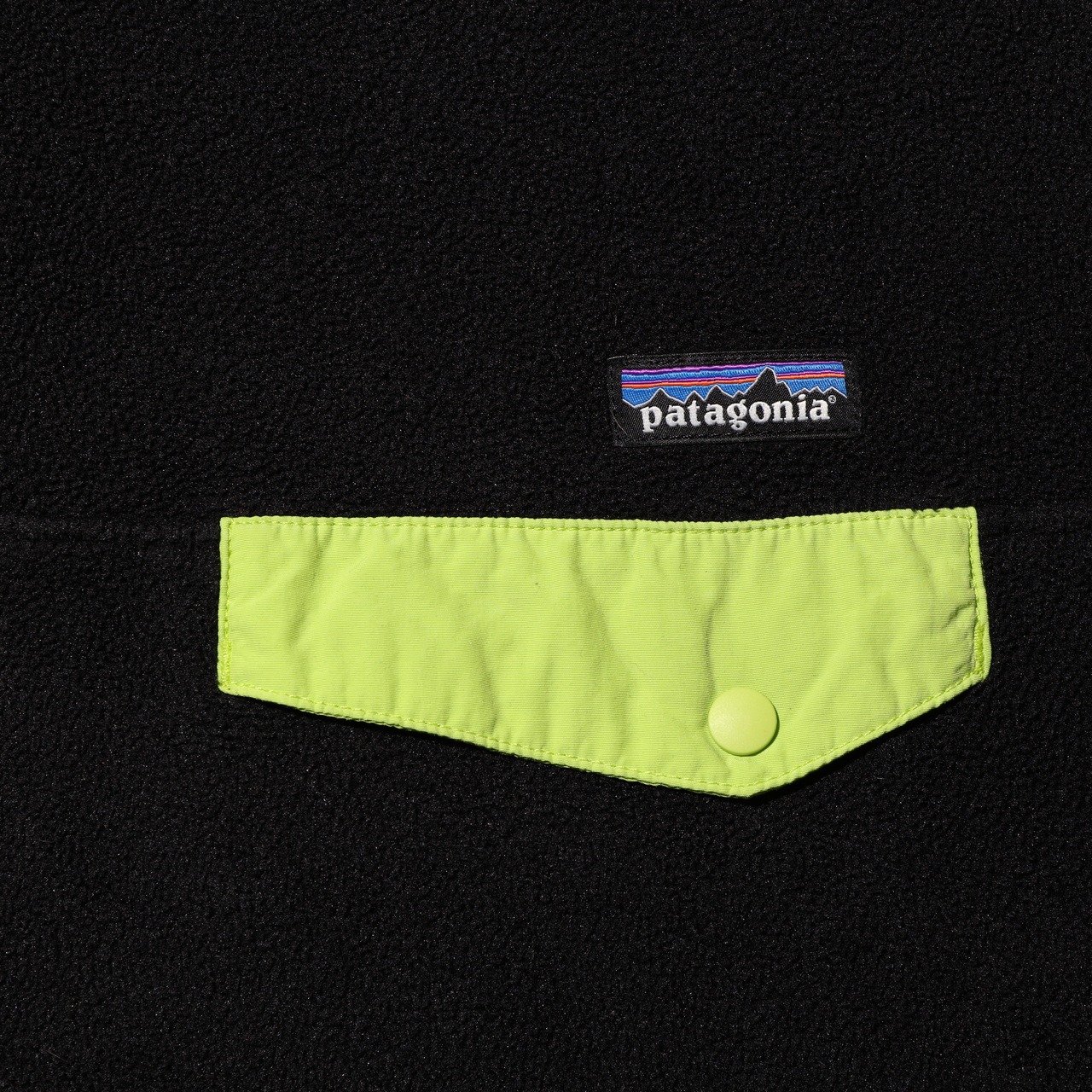 極美品 M 15年 LW Synchilla Snap-T Patagonia ライトウエイトシンチラスナップT パタゴニア 黒 ブラック
