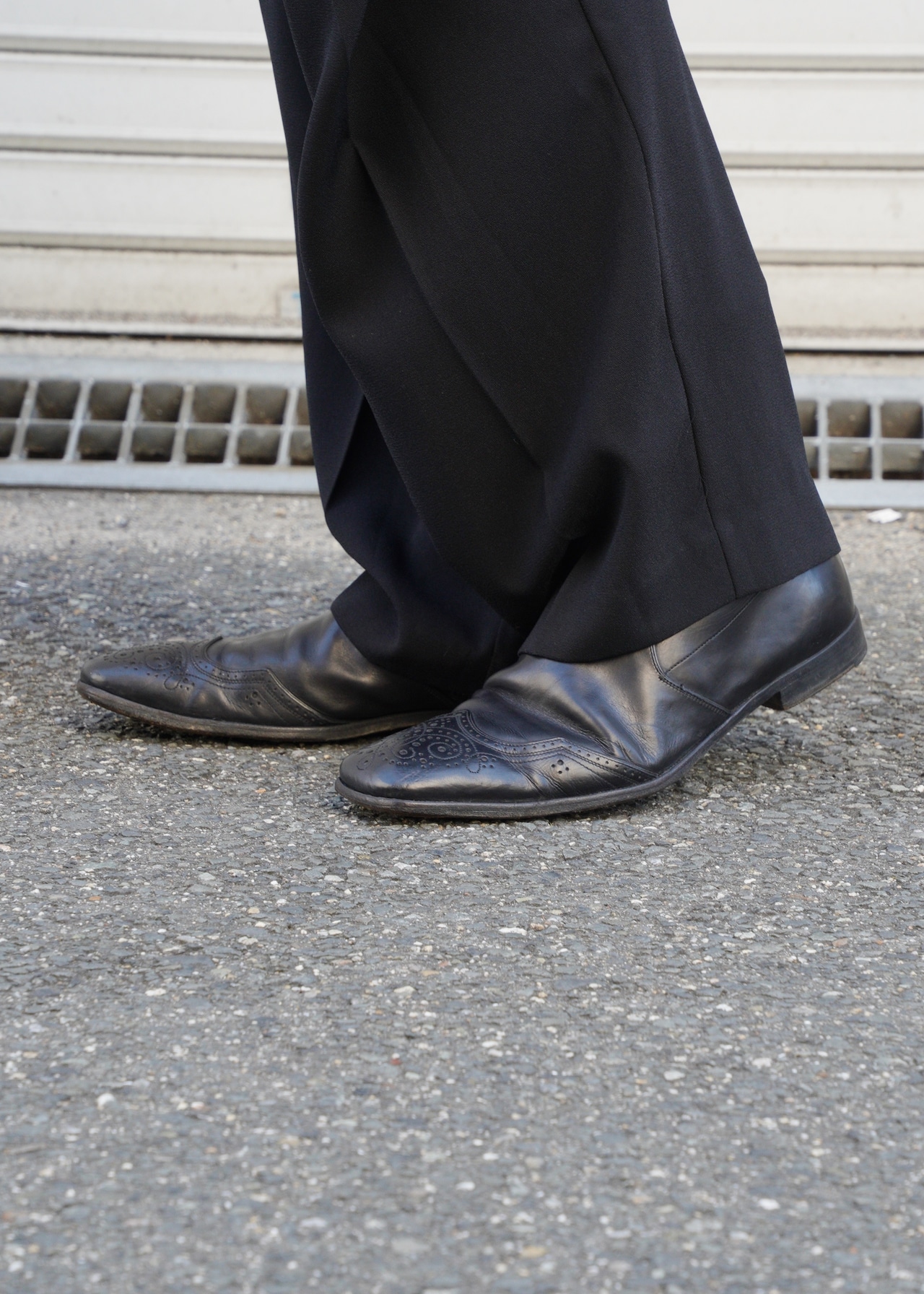 90’s - PRADA square toe side zip boots