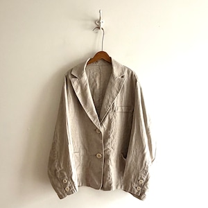 C60269 Linen Twill Tailored Jacket