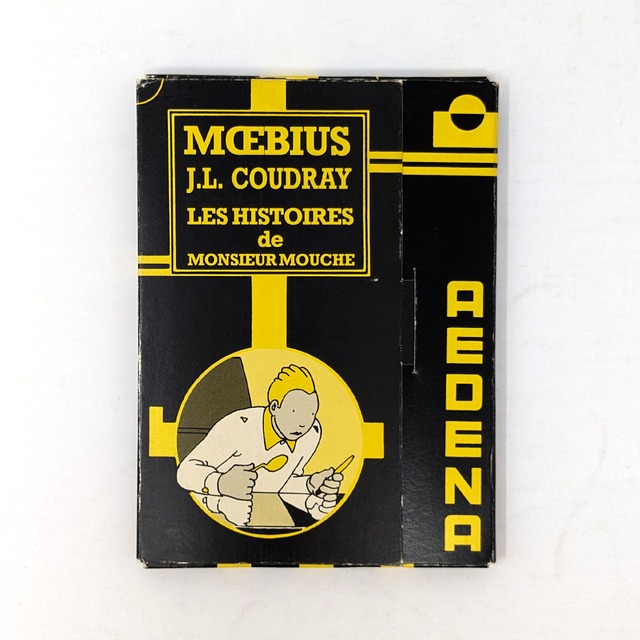 送料無料・中古・直筆サイン入りポストカード「Les histoires de Monsieur Mouche」BD作家Moebius（メビウス） & J.L. Coudray