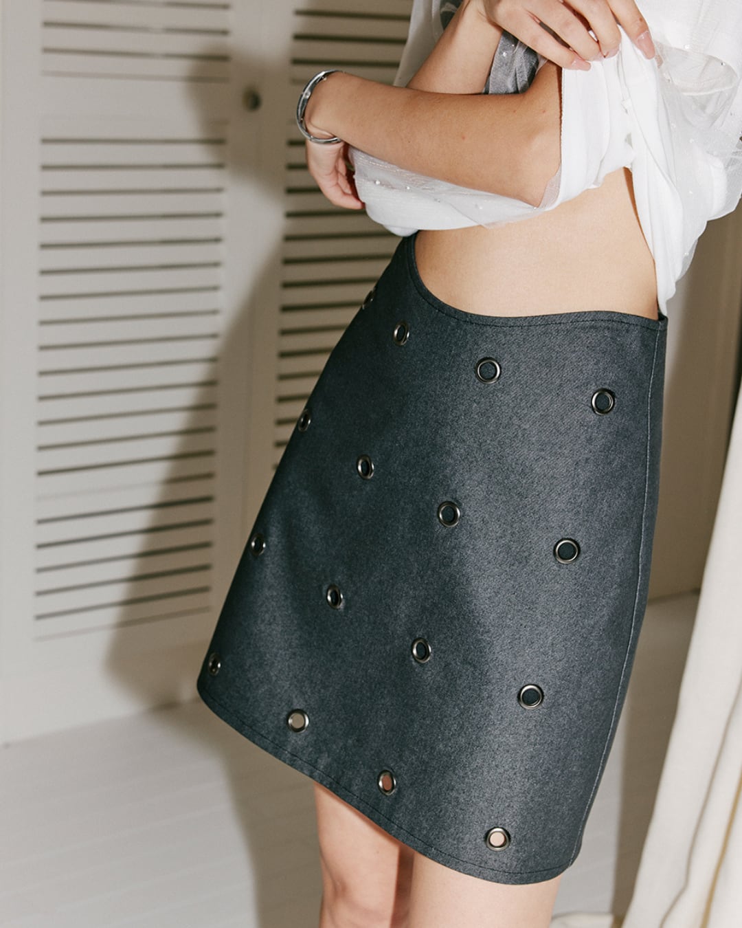 アイレットディテールスカート S25464