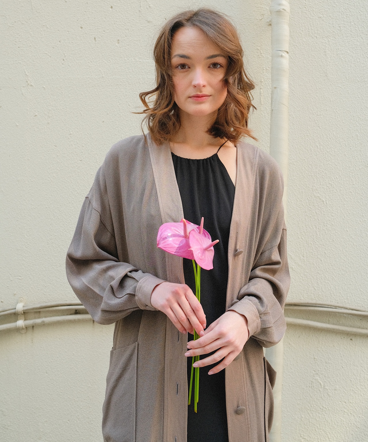 【送料無料】"Christian Dior" light long coat cardigan MADE IN ITALY