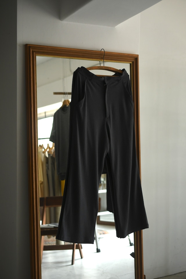 SEVEN BY SEVEN / EASY TROUSERS- Silk noil Jersey (Graish Navy)