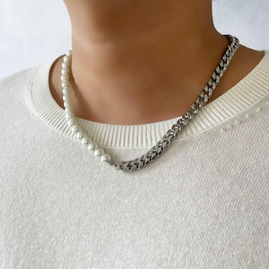 Half Chain & Pearl Necklace