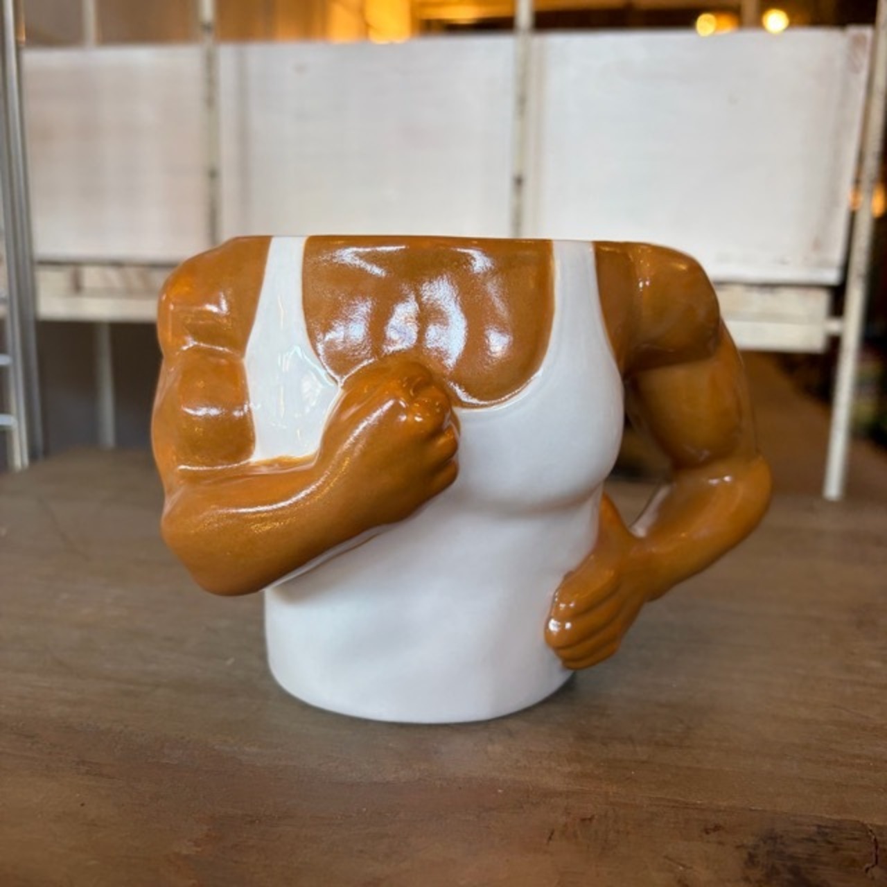 Power Mug　パワーマグ　おもしろ食器　筋肉　マグカップ　ギフト　プレゼント