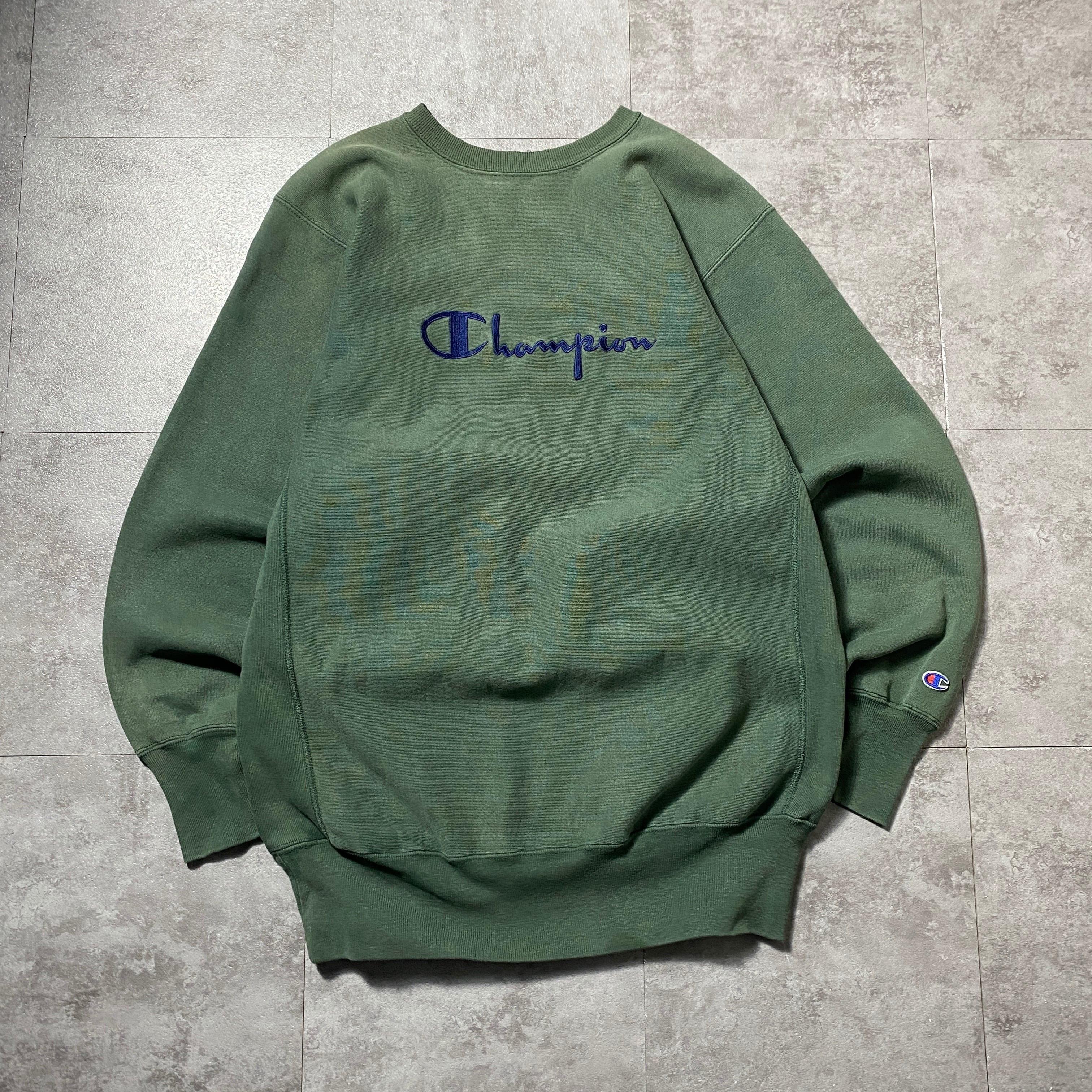 90's Champion チャンピオン リバースウィーブ 刺繍タグ 刺繍ロゴ