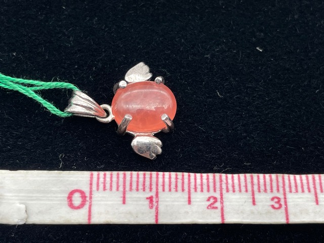 【天使シリーズ】シルバーペンダントトップ（インカローズ）