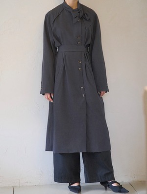 Scarf Arrange 2B Coat / CHARCOAL