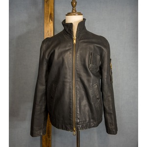 【1970s】"French Air Force" Leather Pirot Jacket