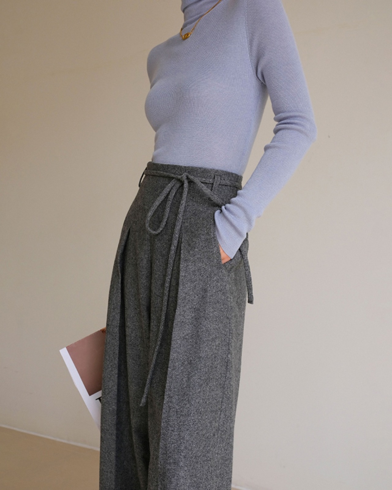 Wide leg long Pants　T20085