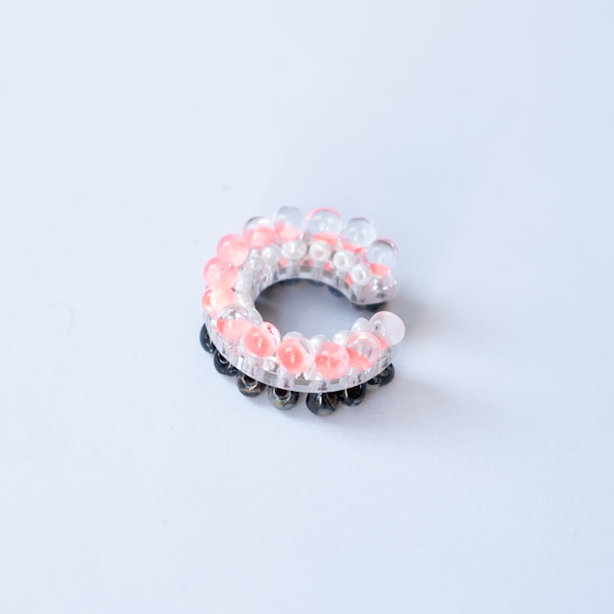puzzle ring ear cuff bicolor [02]