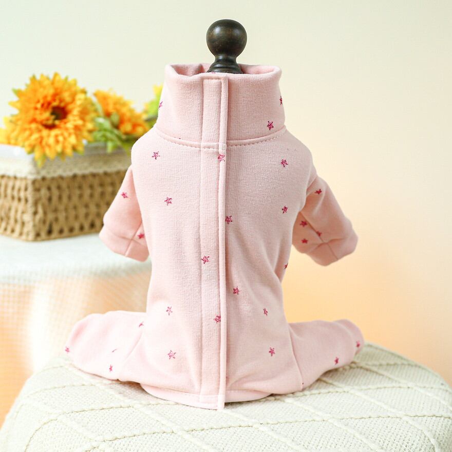 【オーダー】おおきな苺のハイネックロンT犬服 オーダー】おおきな苺のハイネックロンT犬服