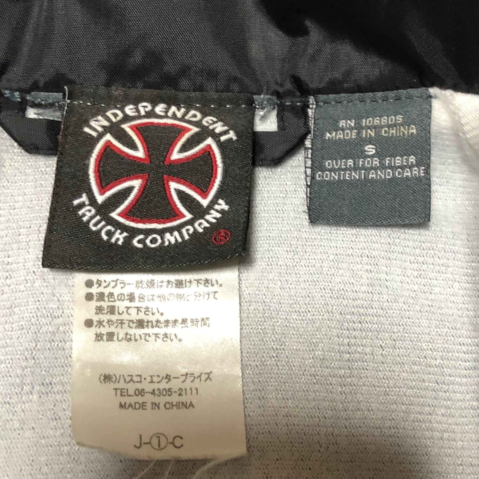 size S】independent インディペンデント コーチジャケット size S】independent インディペンデント コーチジャケット
