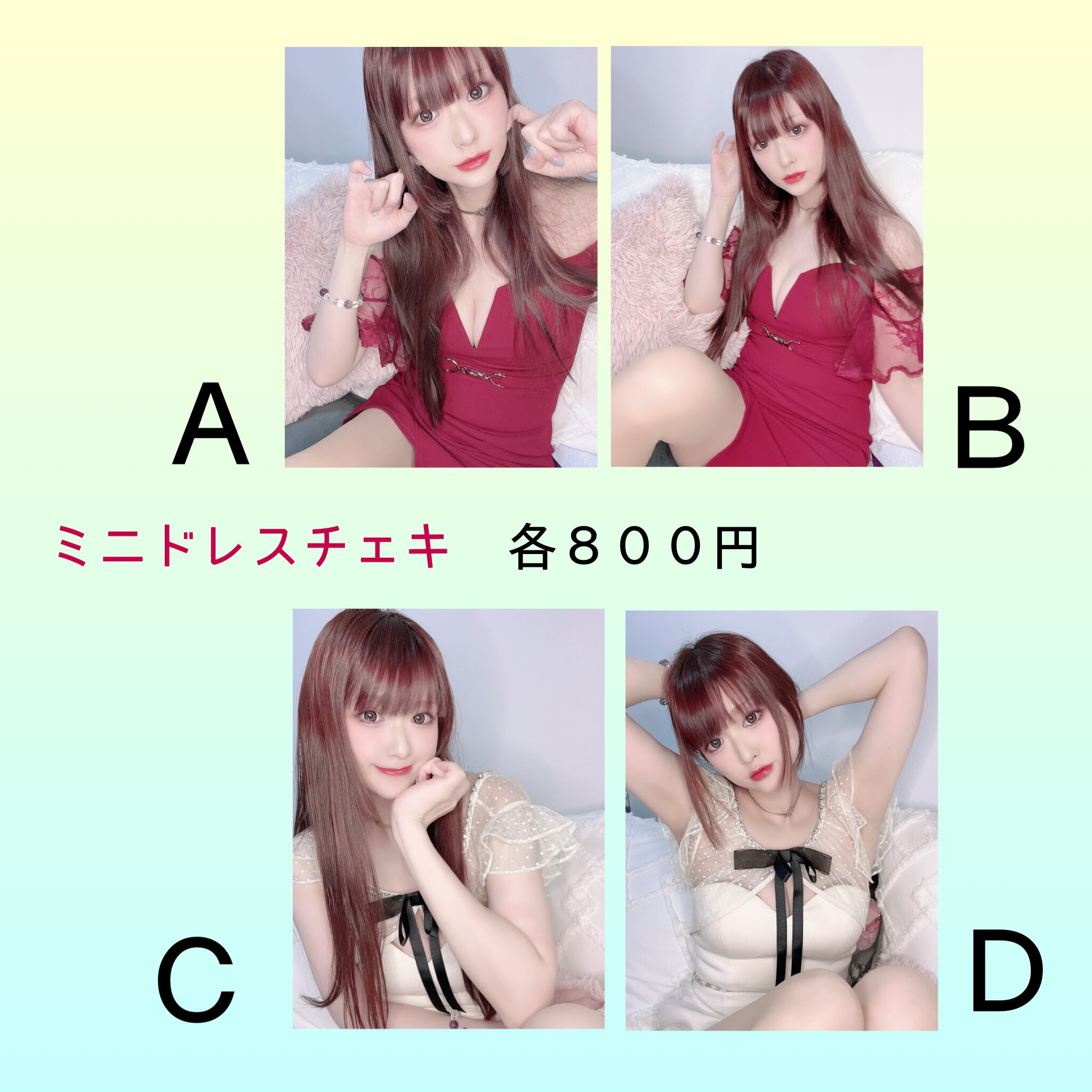 2023年2月 ミニドレスチェキ | 奥ノ凛子SHOP