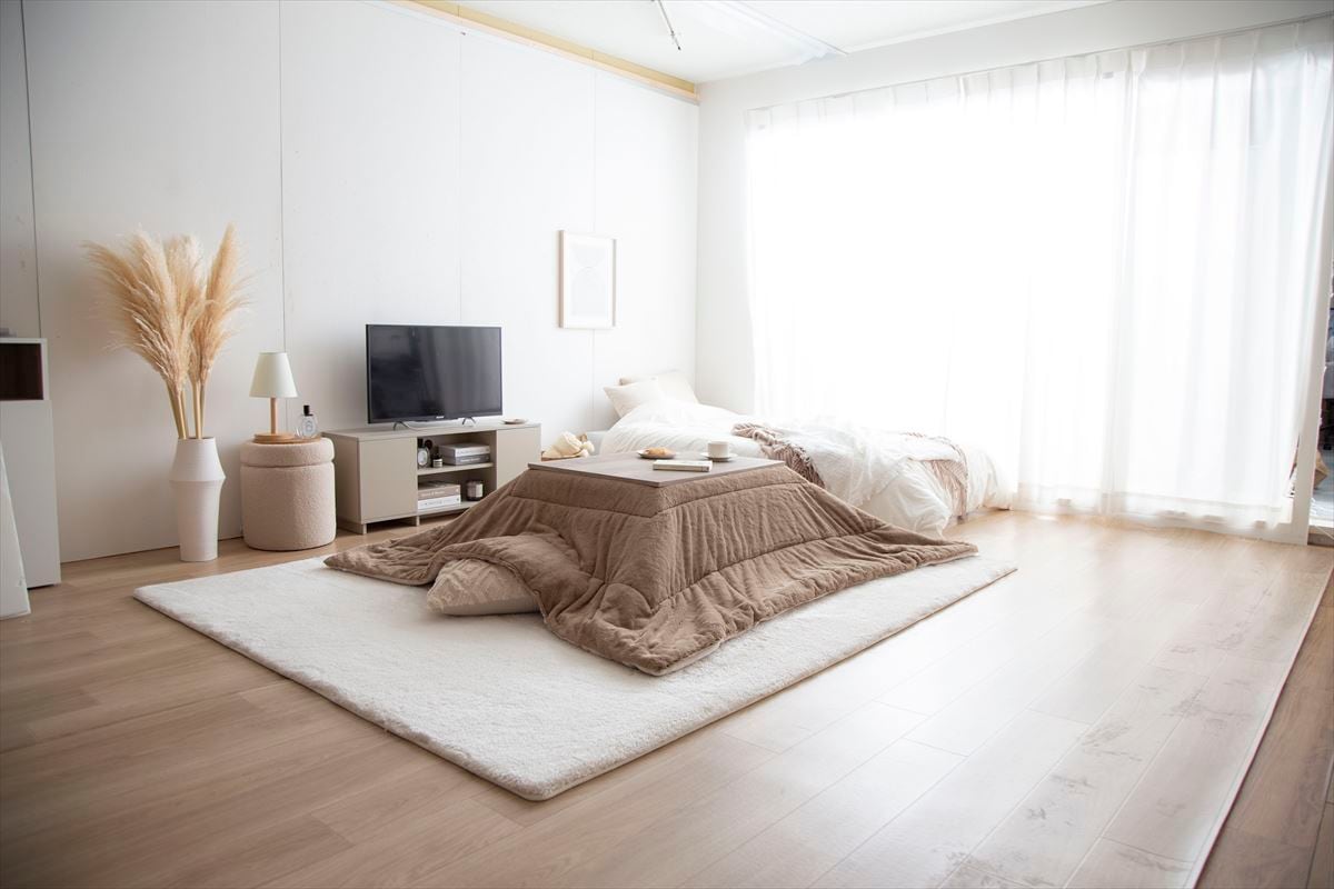 長方形：天板75cm×60cm】お部屋馴染みのいいナチュラルカラーのこたつ