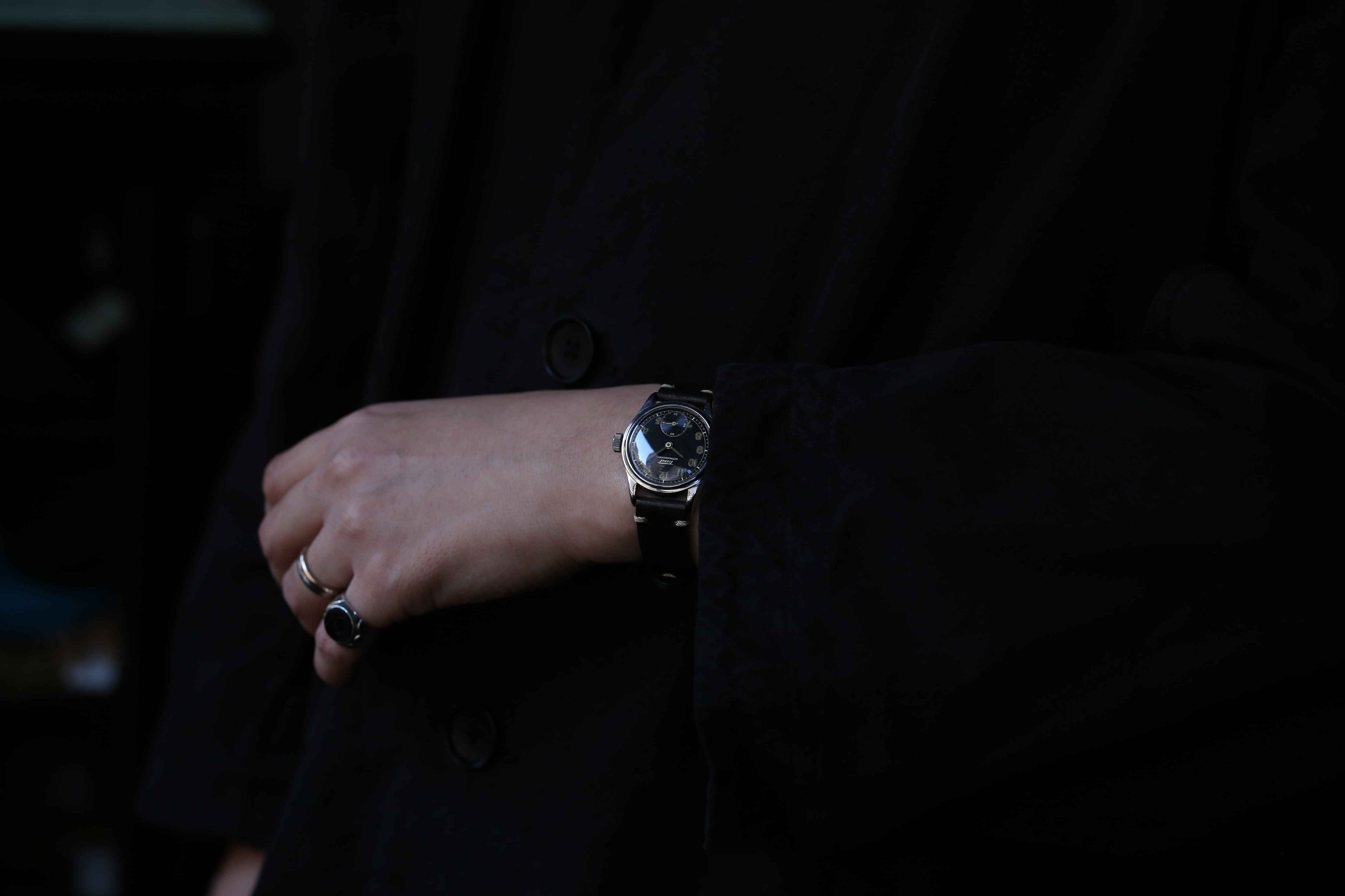 TISSOT ティソ 1940s 腕時計 OH済み  ビンテージ ヴィンテージ ティソ 1940年代 Tissot AQUASPORT 旧ロゴ 24時間表示 手巻き | アン