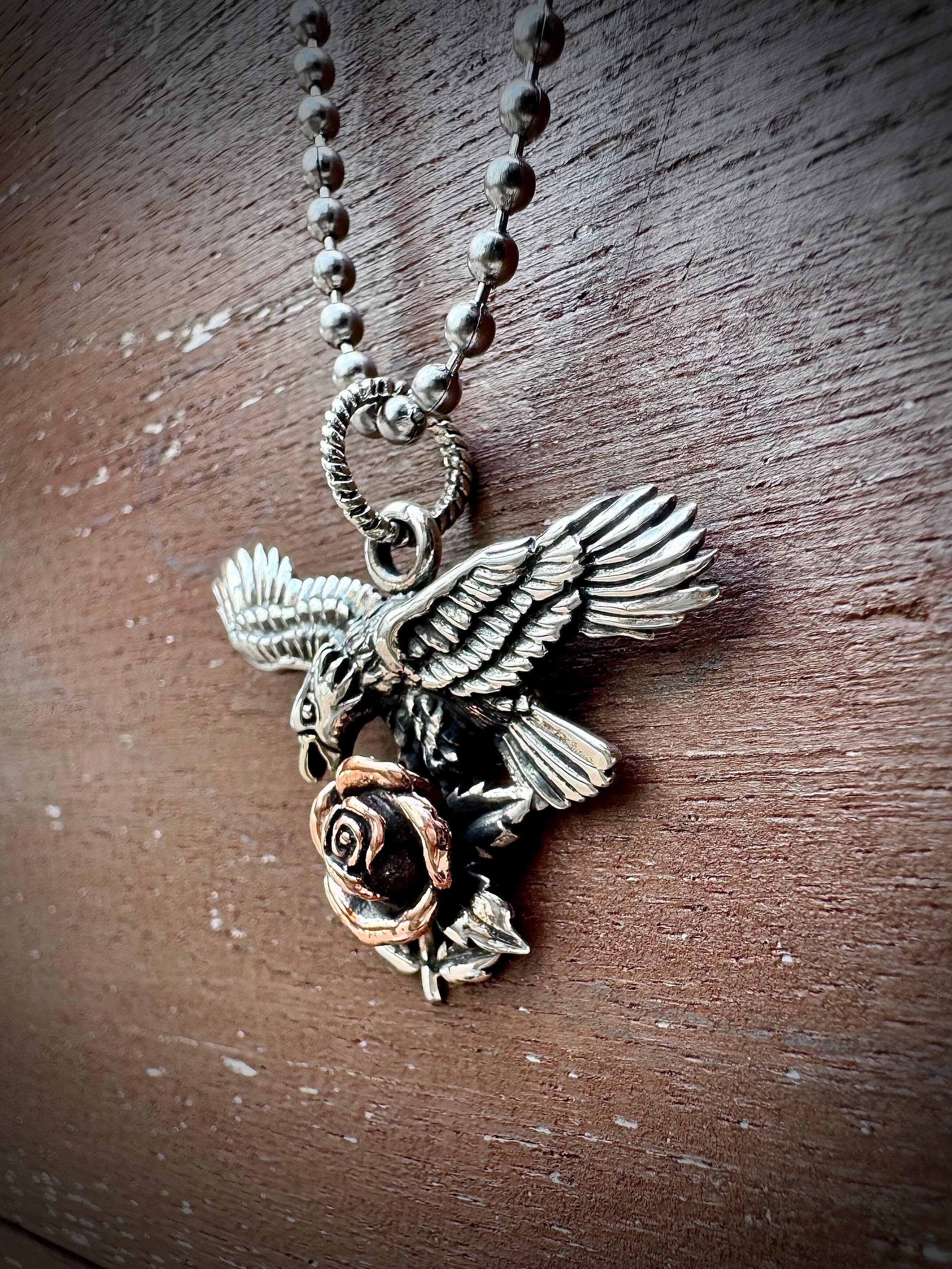 イーグル ネックレスペンダント unknown イーグル＆ローズペンダントトップ | Gift Rover（ギフトローバー）