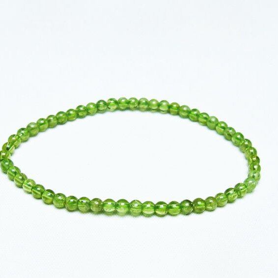 ペリドット ブレスレット 4mm 一点物 メール便可 [M便 1/10] 111-45118