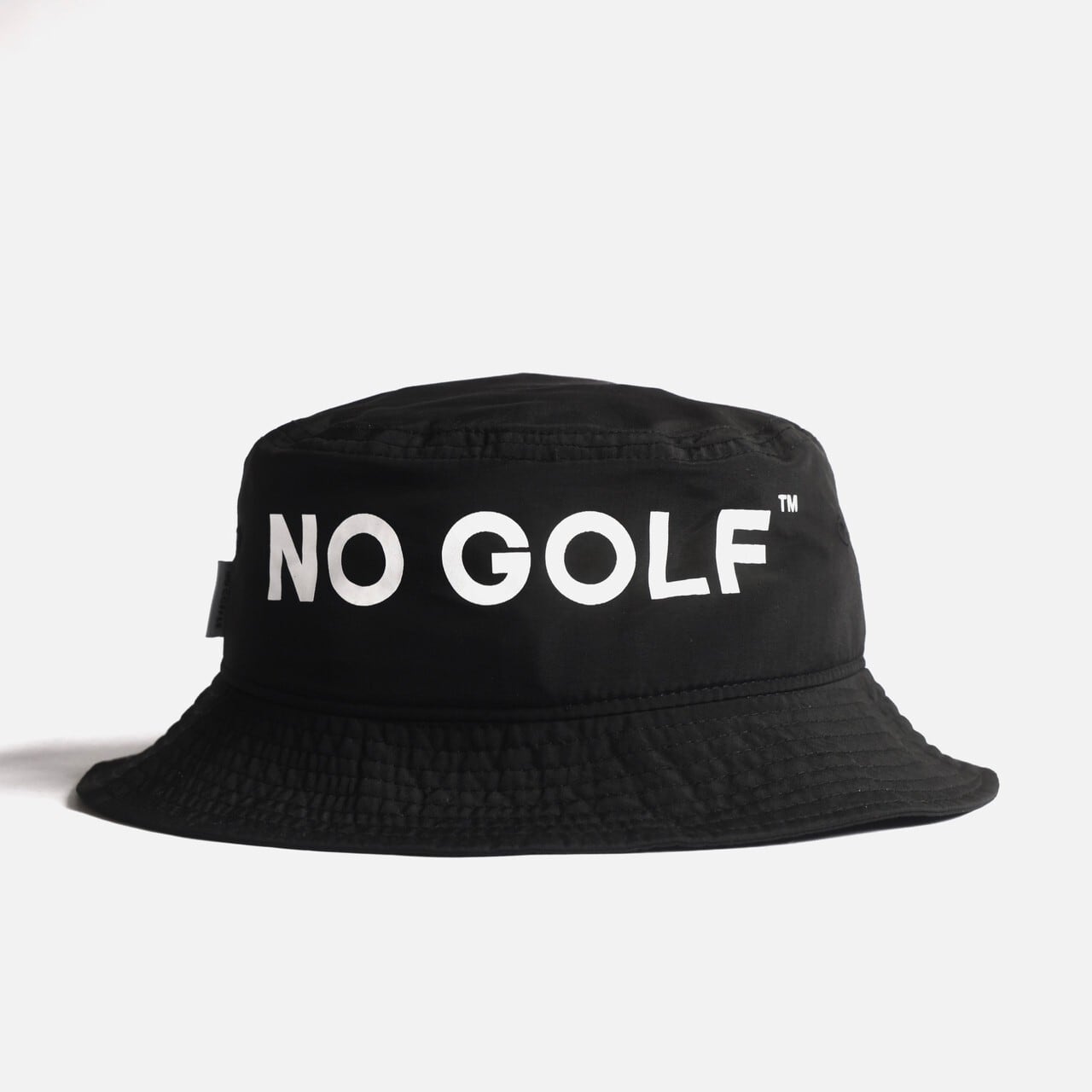 NO GOLF clubhouse ナイロン ハット 黒 ブラック L-XL-