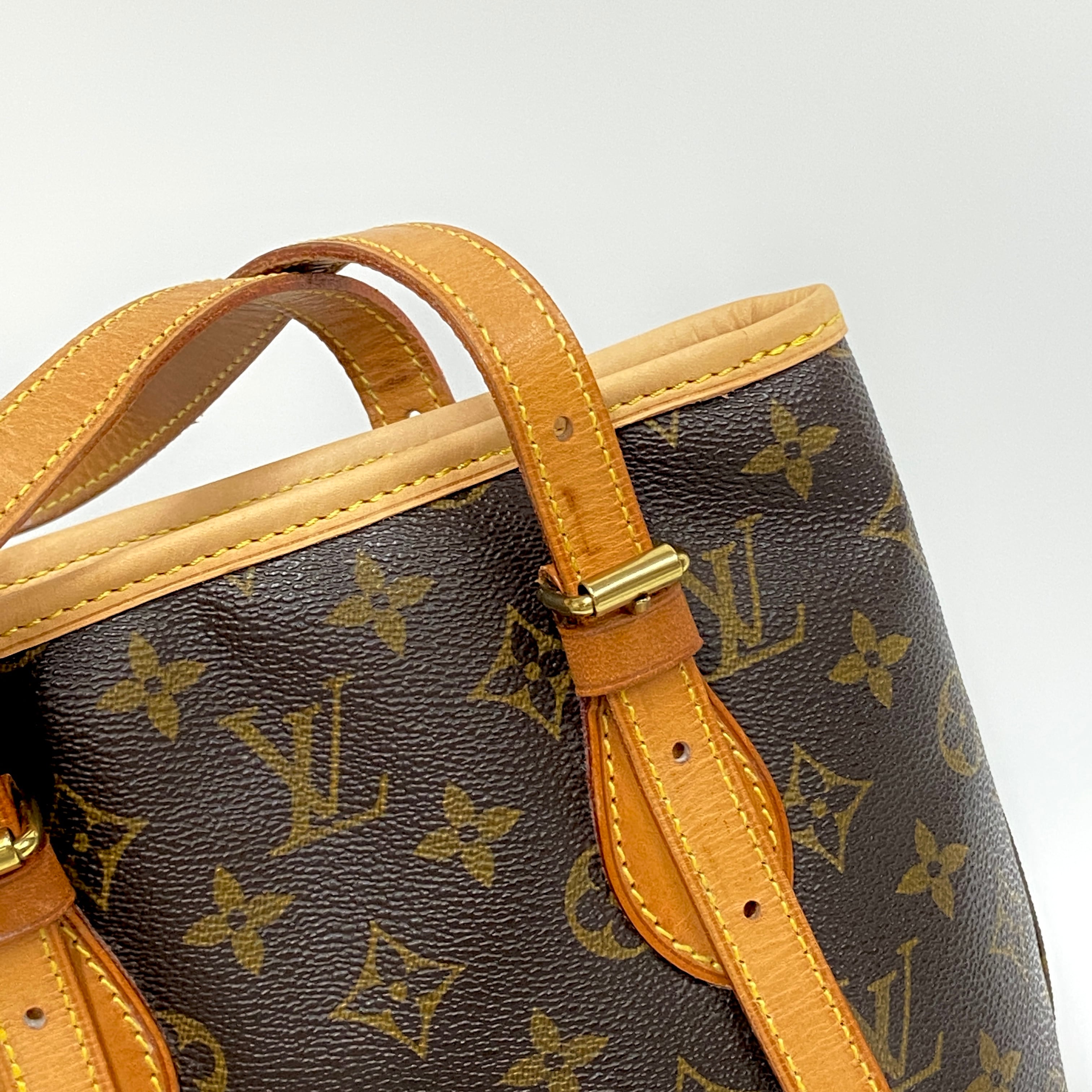 LOUIS VUITTON ルイ・ヴィトン モノグラム バケツPM トートバッグ ...