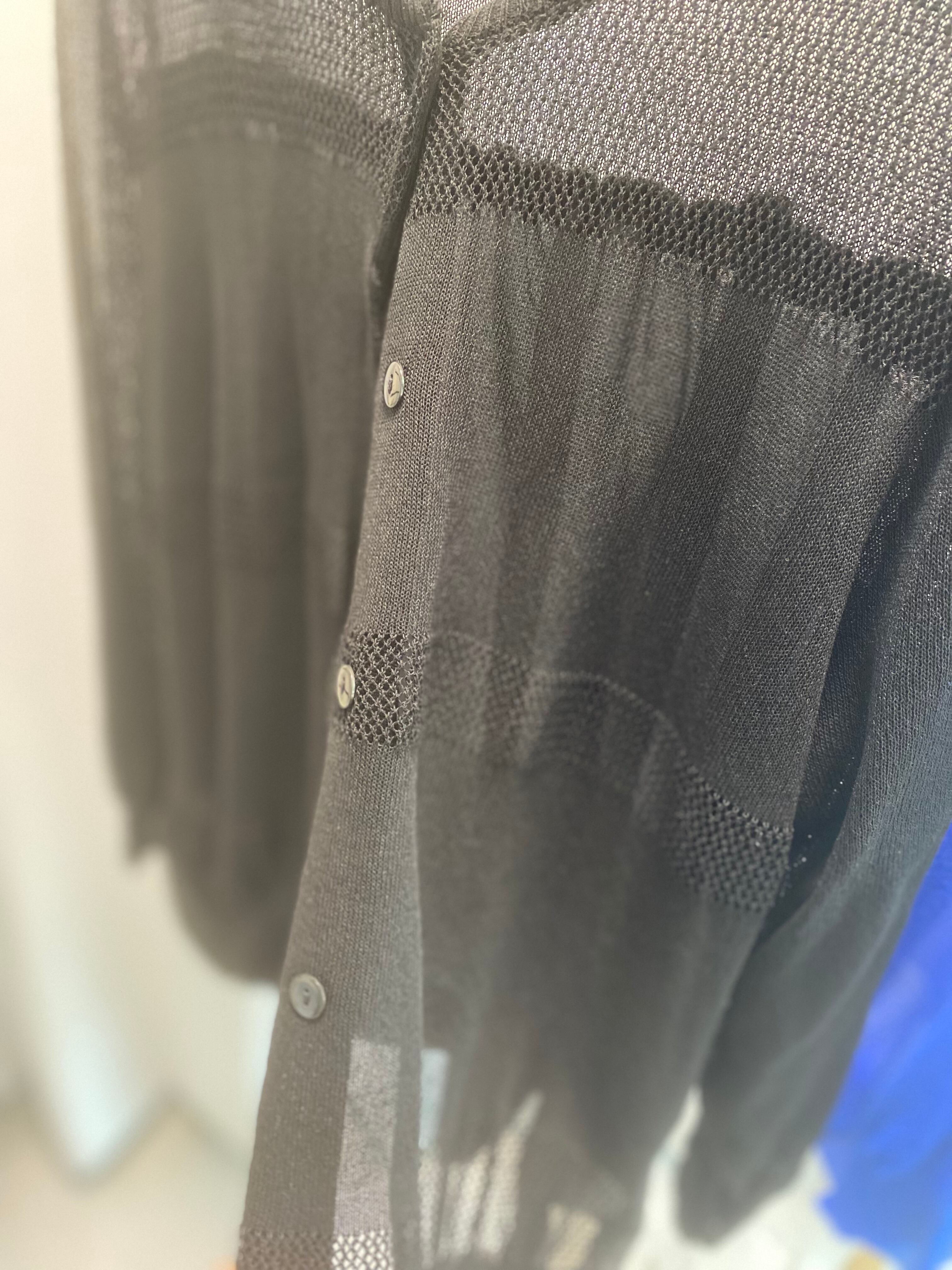 【select】透かし網切替カーディガン