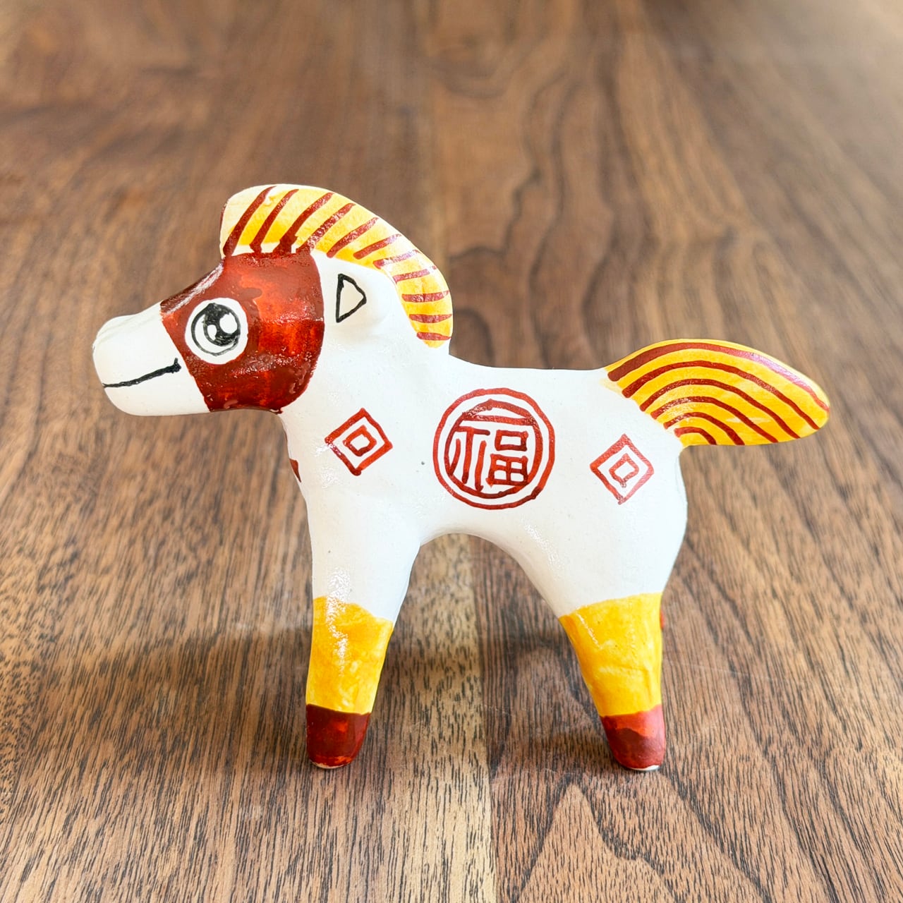 山口祥治 干支フィギュア 午(ウマ)「ウマジャロウ UJ-208」 工房:喜鶴製陶(有田焼)