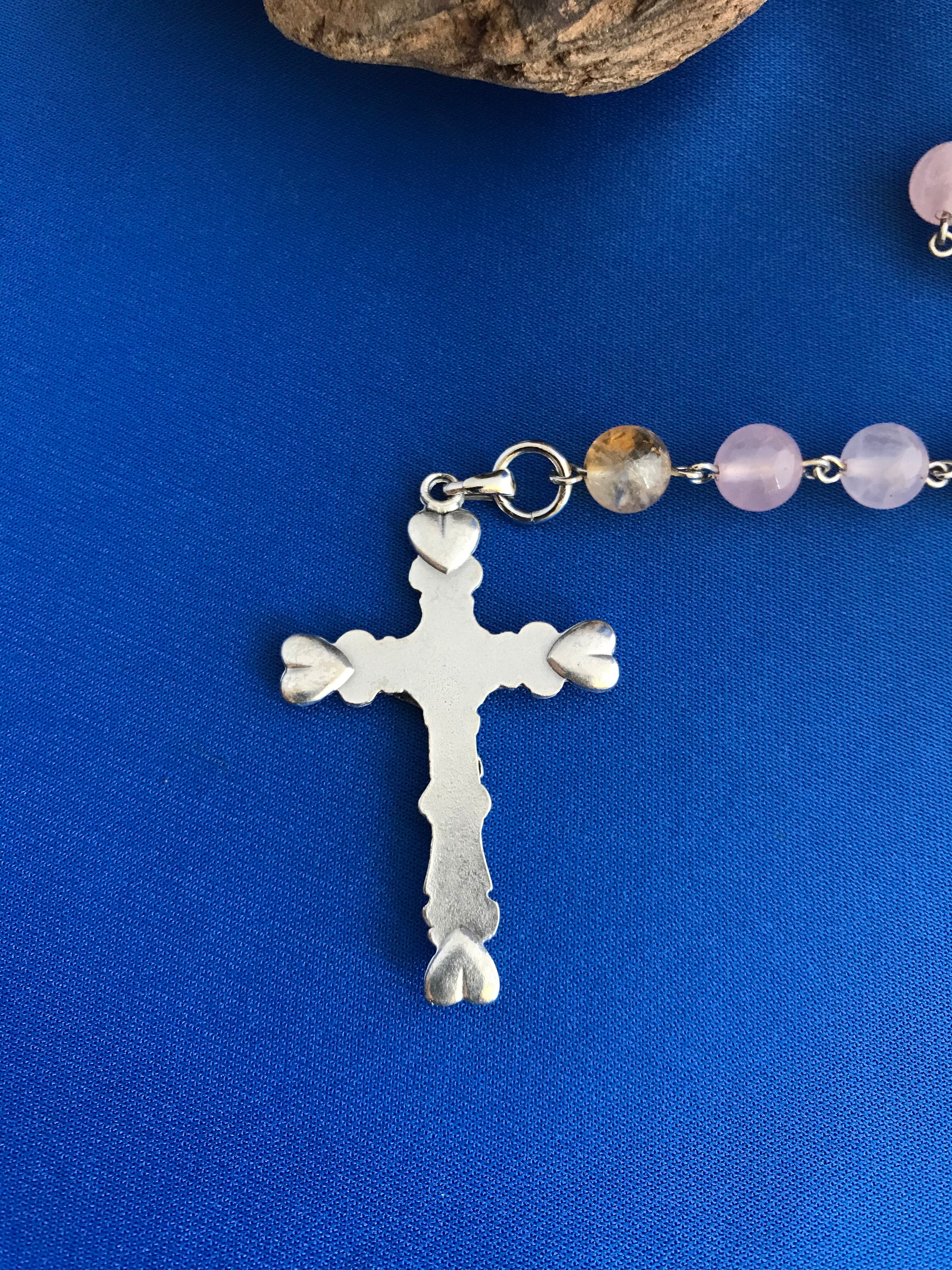 天然石ローズクォーツロザリオ | gekkoh