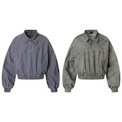 VINTAGE ストリート 汚れ加工ハーフジップ ジャケット T1855