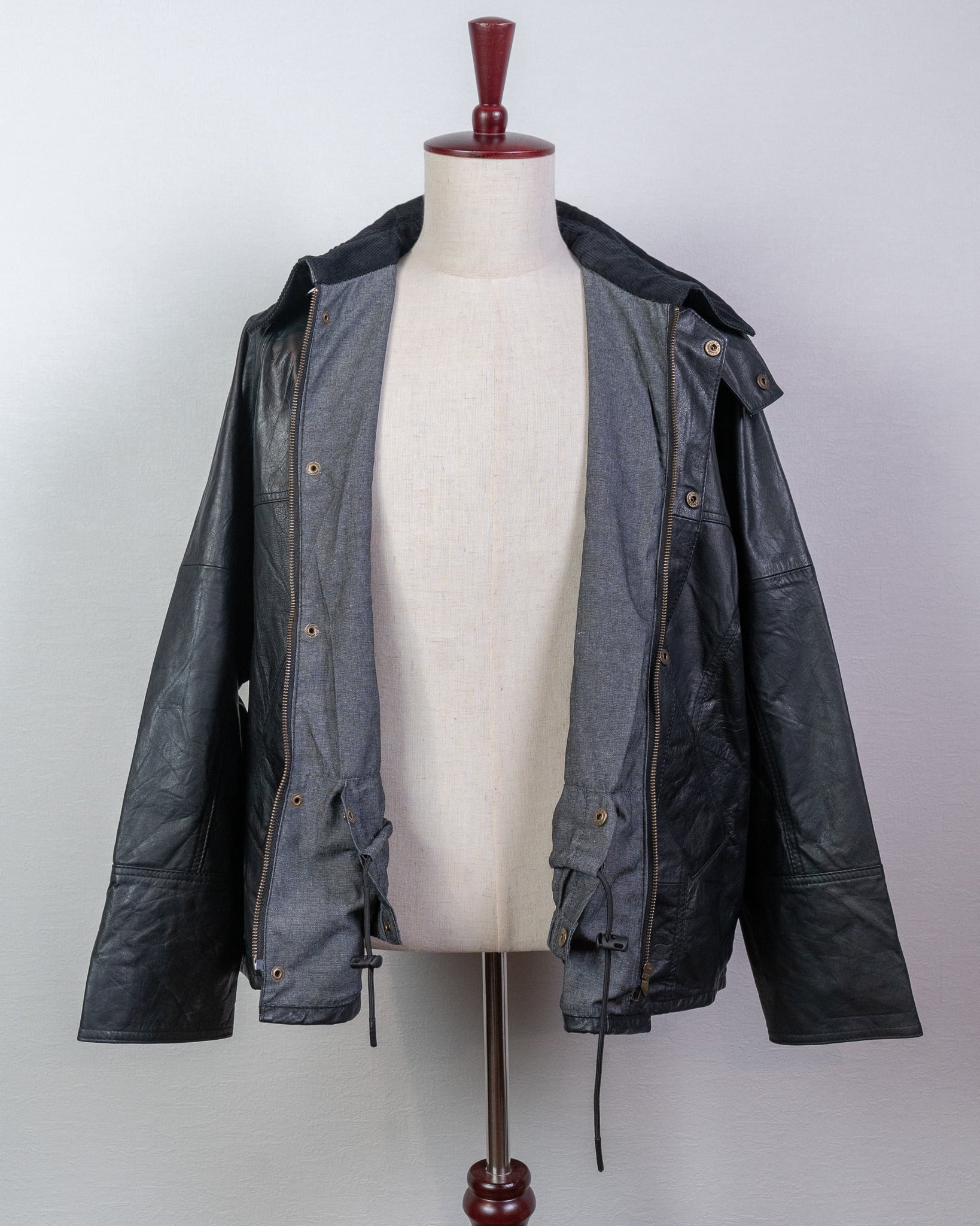 yoused】LEATHER DRIVER'S JACKET ユーズド リメイク レザードライバー