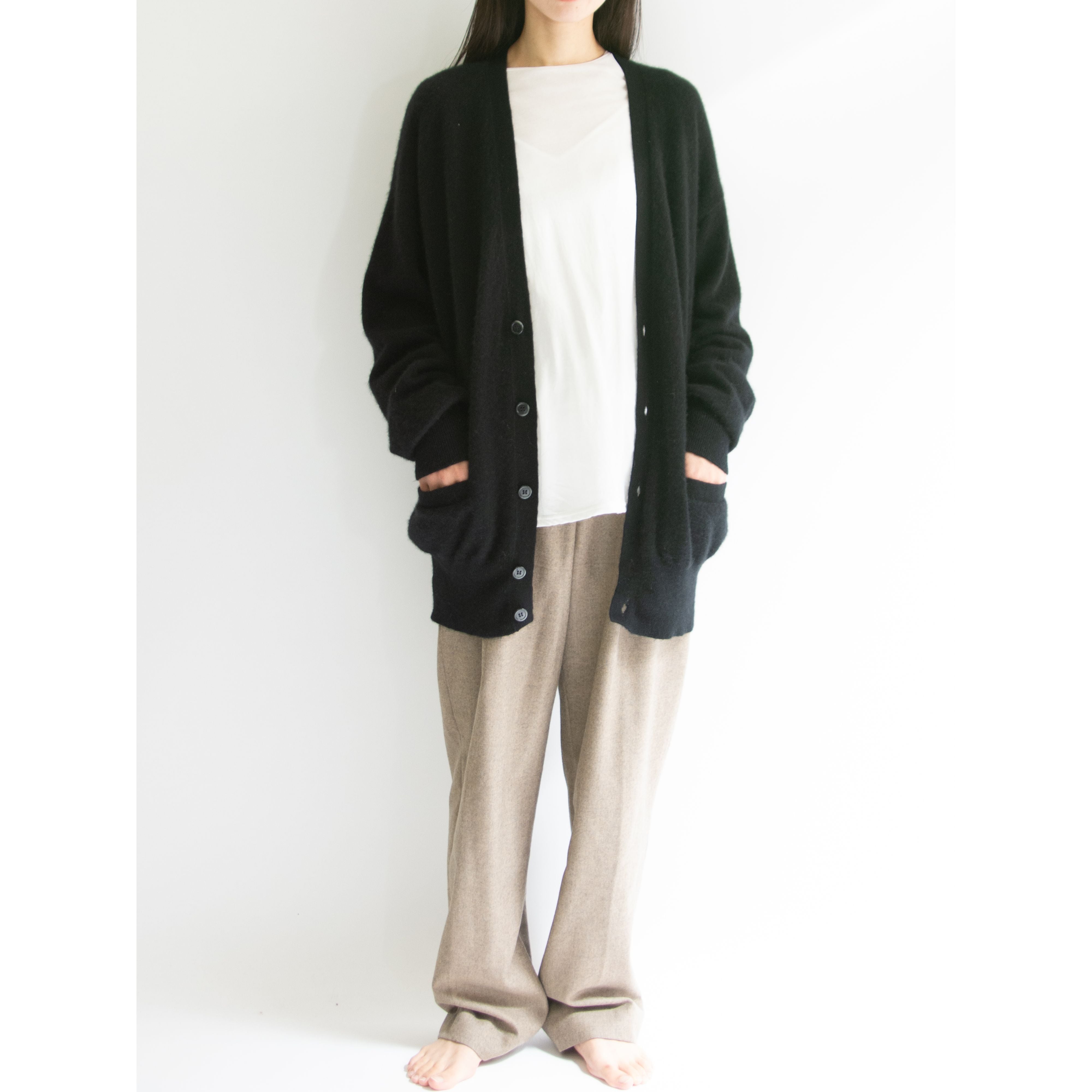 issey miyake MEN】Made in Japan 80's 100% Cashmere Knit Cardigan 