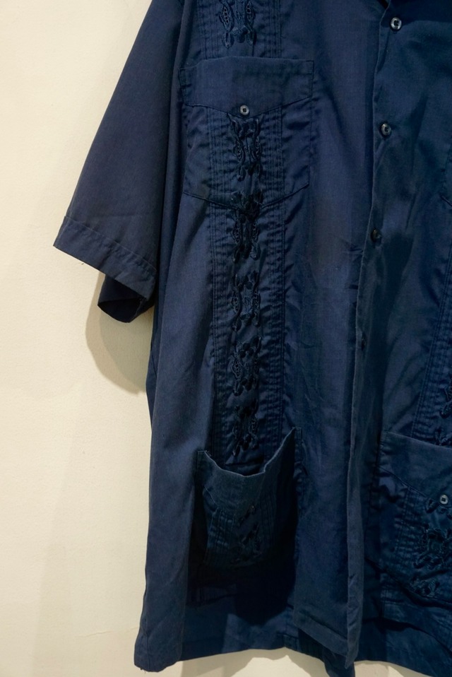 cotton polyester s/s cuba shirt