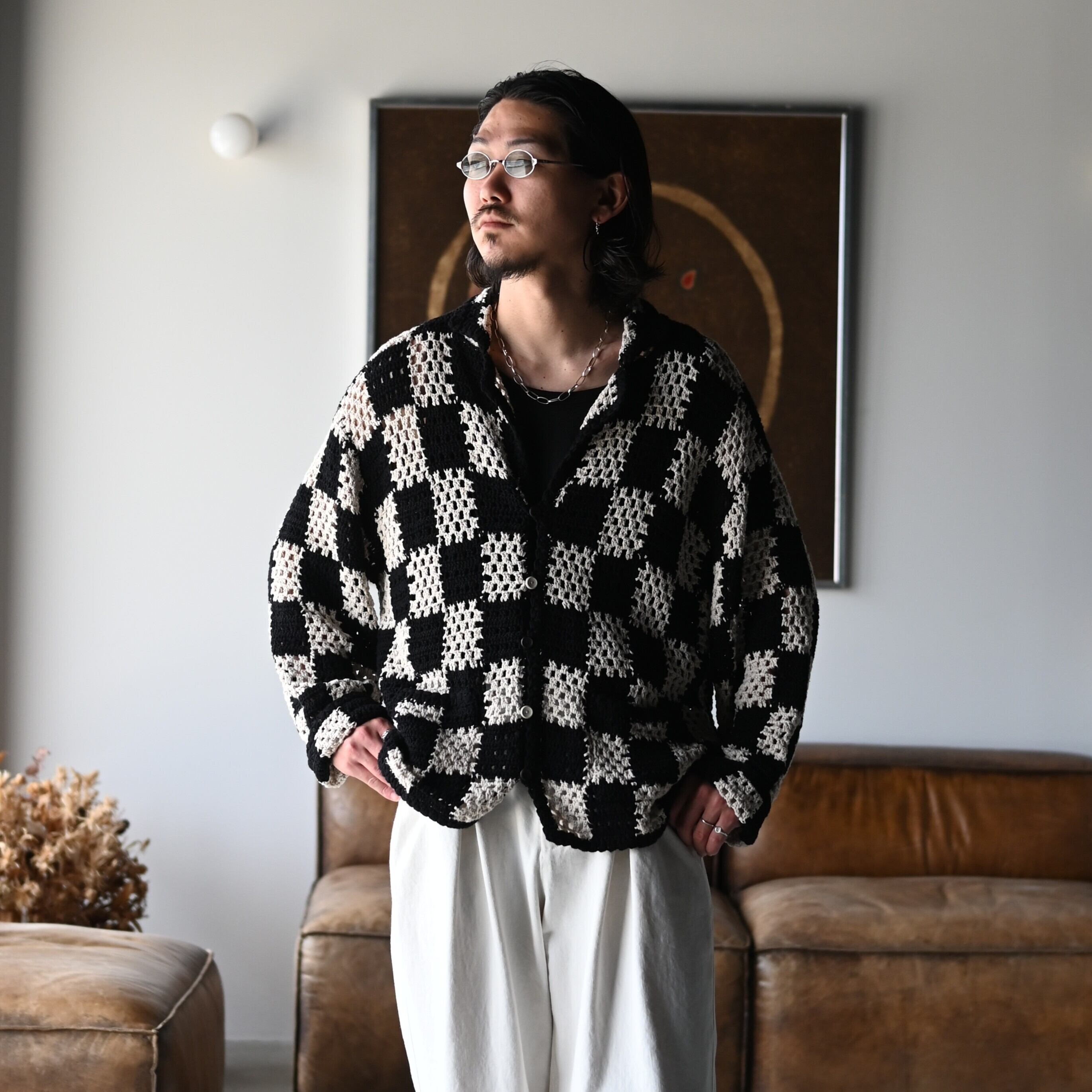 OLD JOE(オールドジョー)HAND CROCHET HAVANA SHIRTS (Long-sleeve