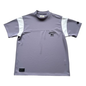 COLLEGE LOGO MOCK NECK FOOTBALL SHIRT -PURPLE-