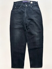 90s Levi’s SILVER TAB "BAGGY" BLACK DENIM PANTS MADE IN USA Size W34L32→W33L32