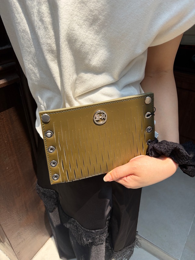 SONIA RIYKEL / vintage khaki  pouch.(o)