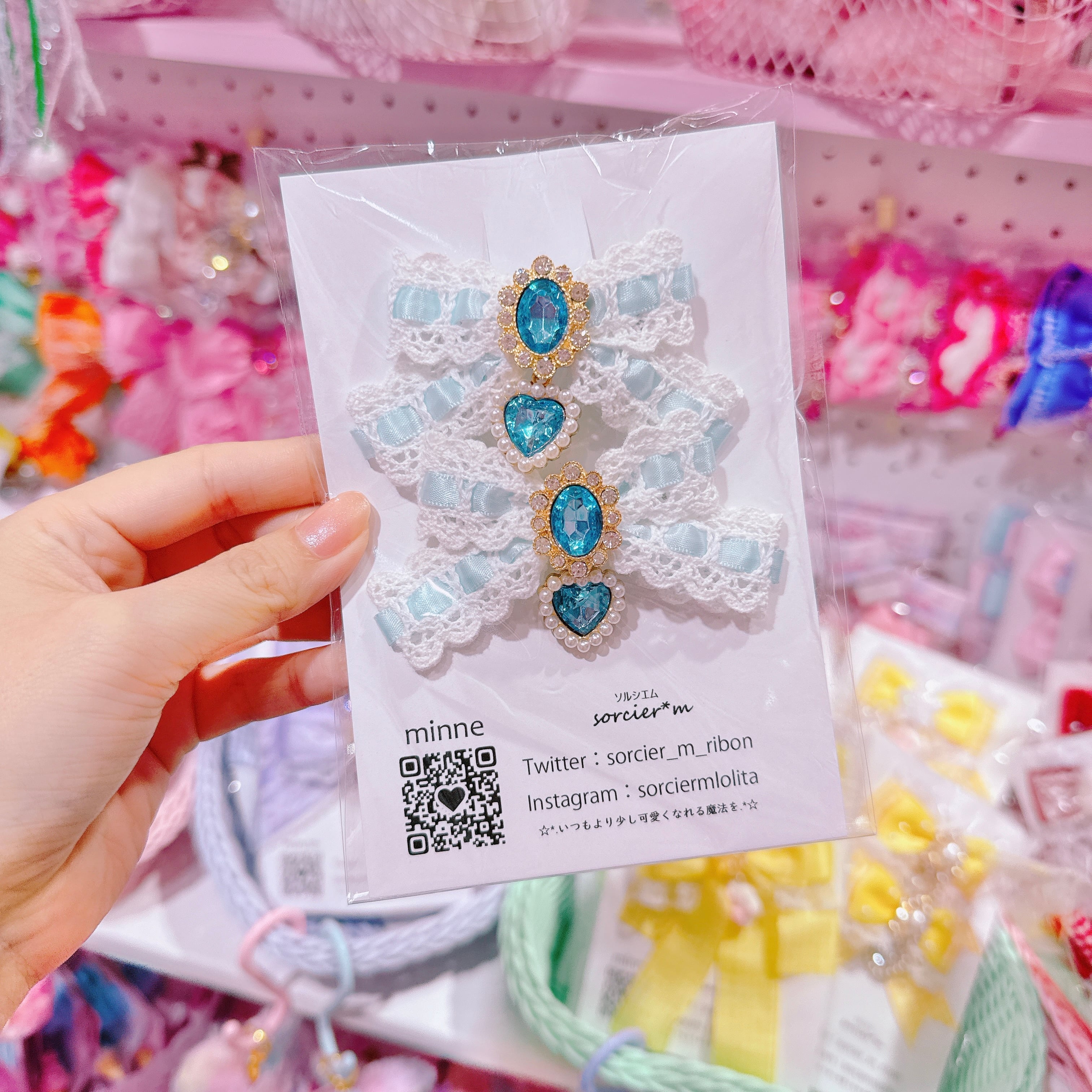 【E10】6-43ツインヘアクリップ