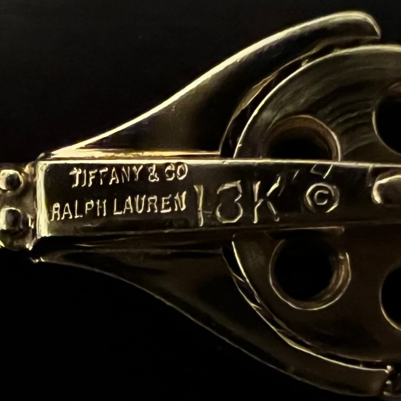 VINTAGE TIFFANY & CO. x RALPH LAUREN 18K Gold Nautical Pendant