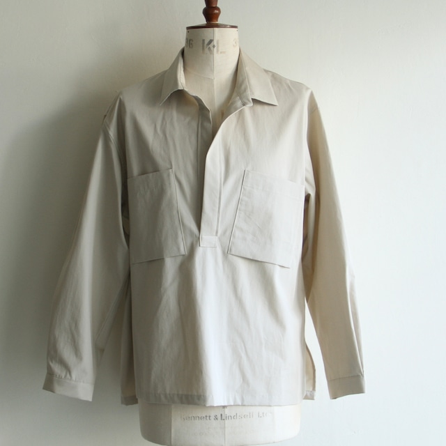 STILL BY HAND【 mens 】 cupro cotton skipper shirt