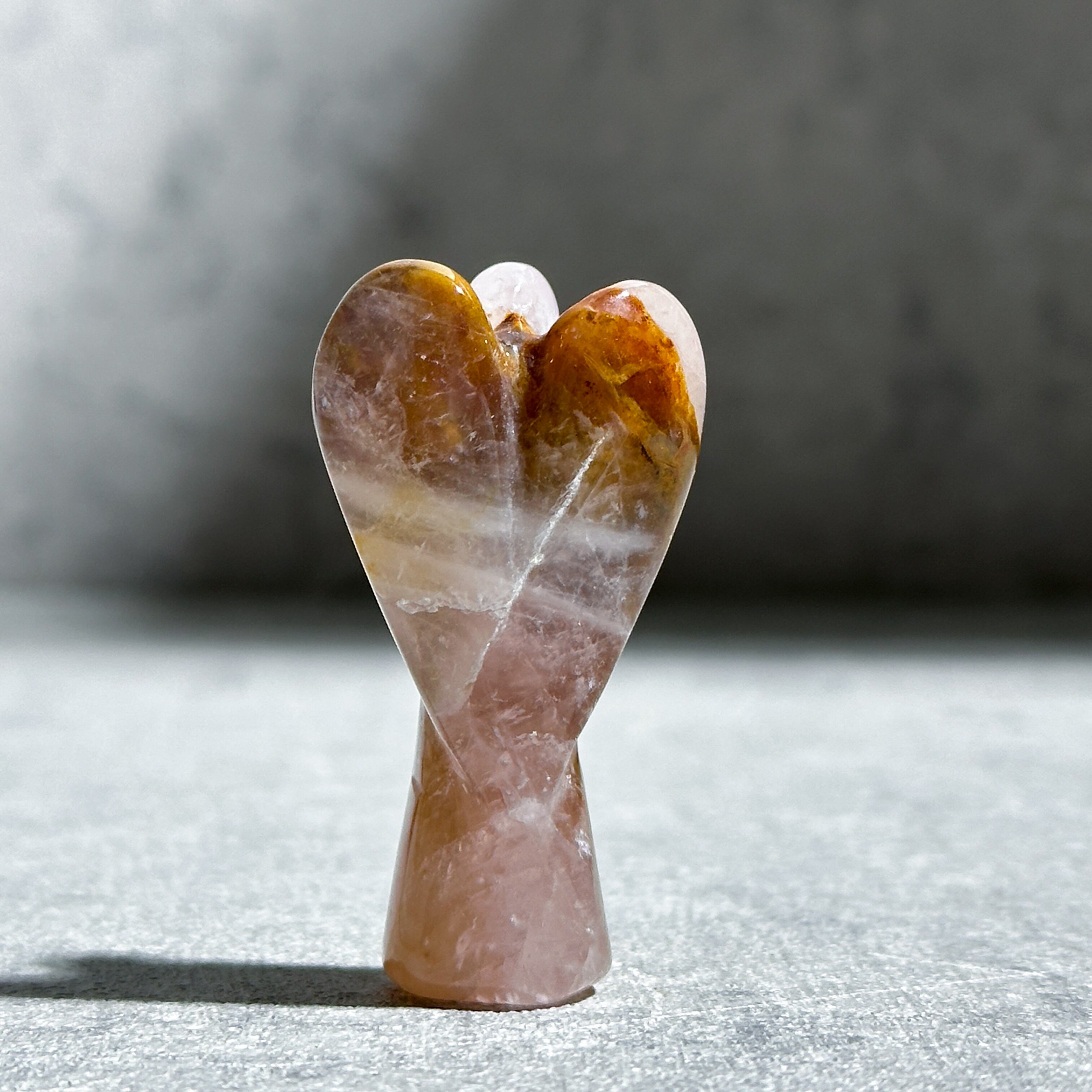 ♡100フォロー感謝価格♡ 宝石質 ローズクォーツ ゴールデンヒーラー