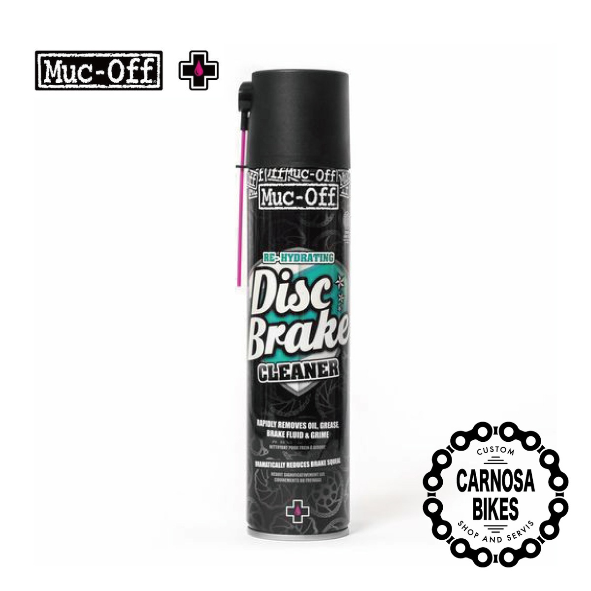 【Mucoff】DISC BRAKE CLEANER [ディスクブレーキクリーナー] 400ml 【CARNOSA BIKES