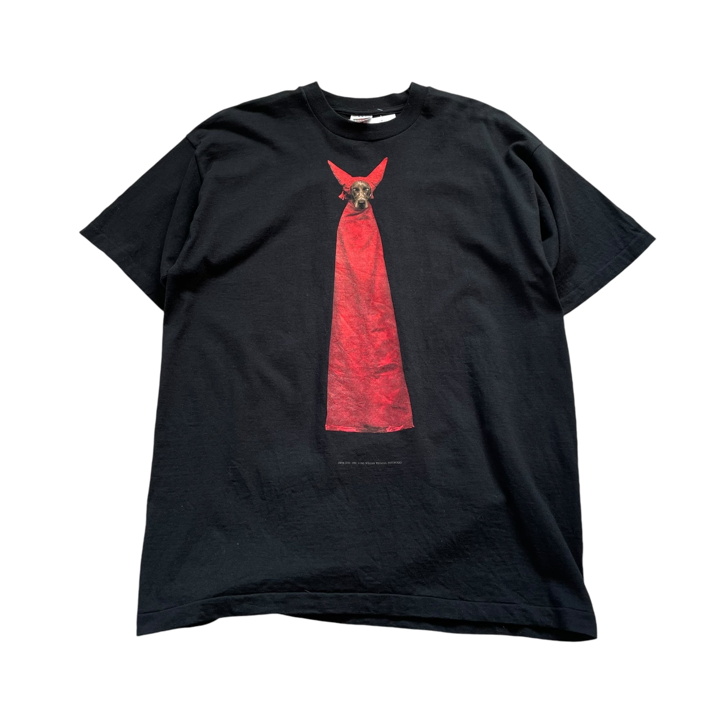 1994s WILLIAM WEGMAN "DEVIL DOG" photo T-shirt