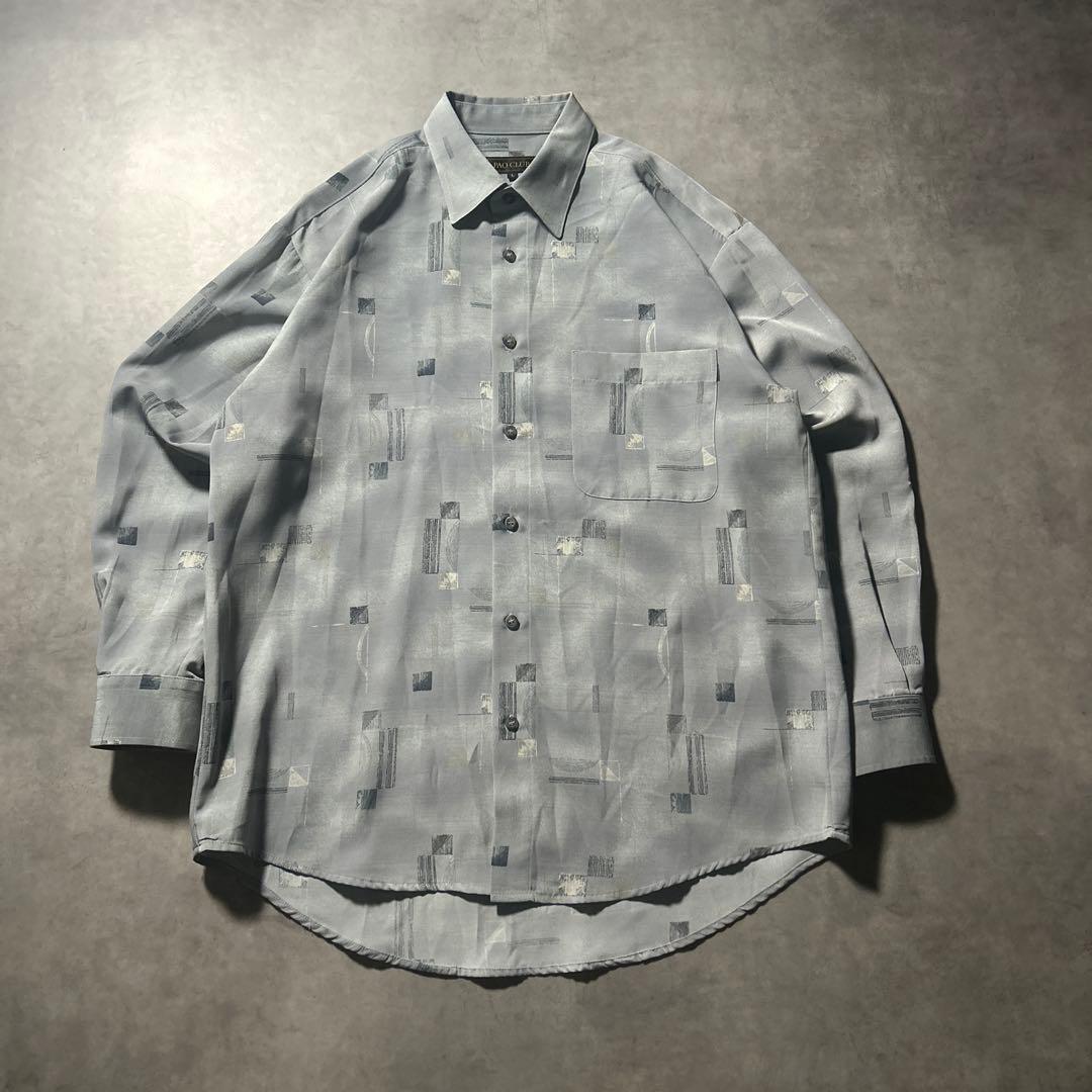 ヴィンテージ レトロ アートパターン 幾何学 模様 デザイン レトロ シャツ