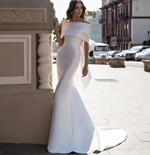 クラシカルドレス ヴィンテージ袖付きドレス ウェディングドレス 結婚  