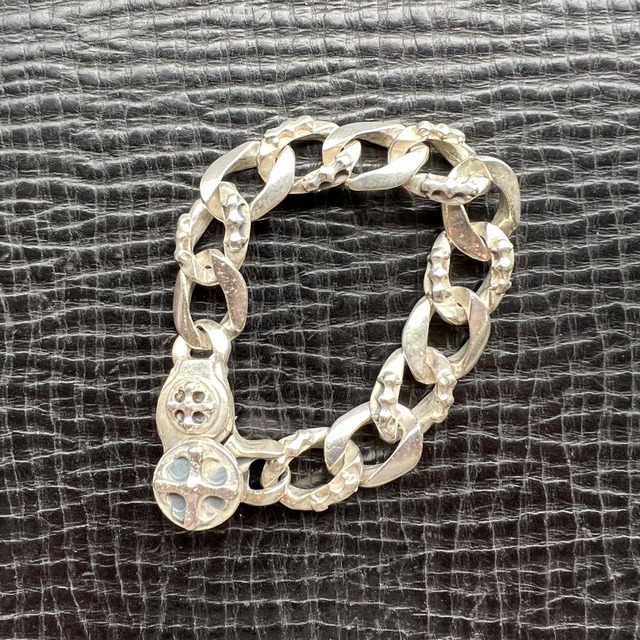 【Mexican Vintage Silver925】Cross Design Chain Bracelet 6480