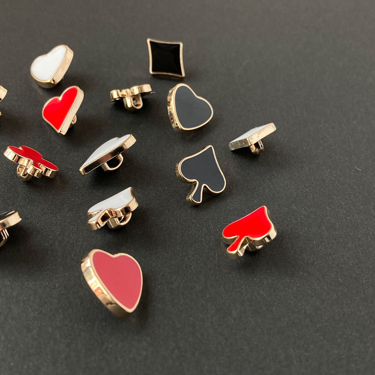 トランプマークのエポカラーボタン（13~15mm） | Dua-アクセサリー