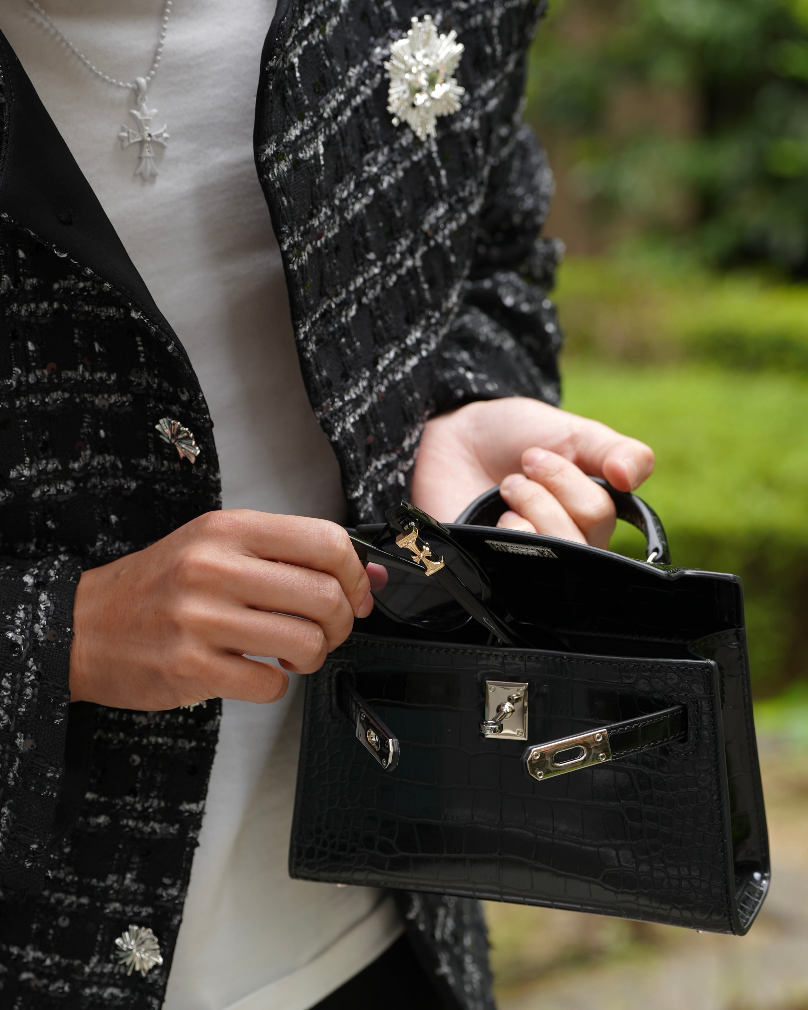 追加予約》LUXURY CROCO MINI BAG ベルト付き【BLB-26001】 | BELINDA