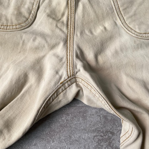 10s ホワイト ダブルニー Carhartt ペインター パンツ 32×34 詳細写真18